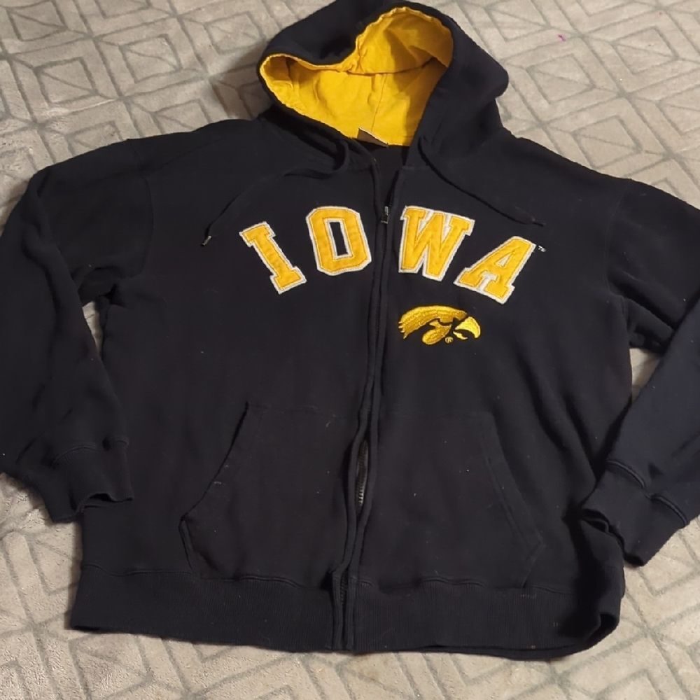 Black and Yellow Iowa Hawkeyes Hoodie